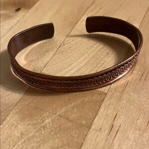 Braided Copper Cuff Bracelet
